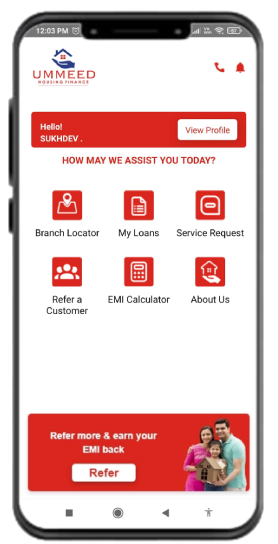Ummeed Customer Mabile App